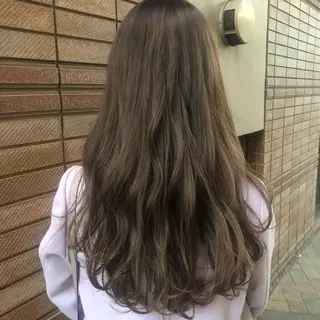 ロング カラー パーマ RUKA 美容院×ネイリストのヘアスタイル