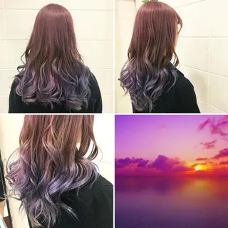 ロング カラー "PEPPU "所属・🌈推し色派手髪 ハイトーンShinのヘアスタイル