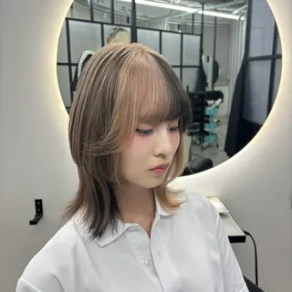 ミディアム カラー Ren. 🦋デザインカラーのヘアスタイル