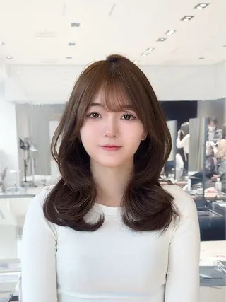 ミディアム カラー ヘアアレンジ 顔周り&ミディアム 特化/池袋/kokiのヘアスタイル