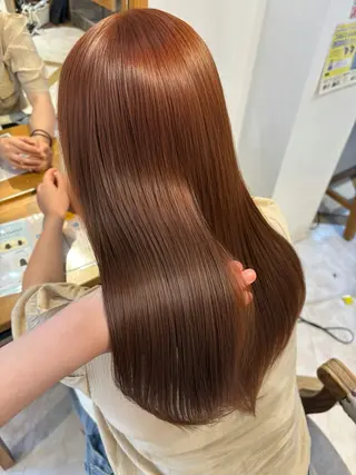 セミロング カラー 🍒しの🍒 透明感カラー/カットのヘアスタイル