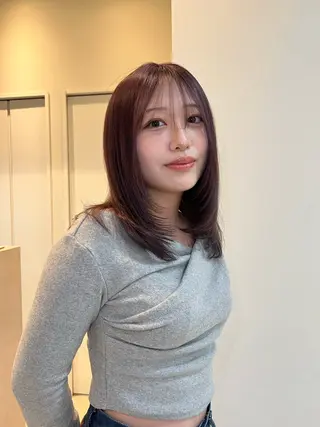 セミロング カラー tonari所属・tonari MICHIKAのヘアスタイル