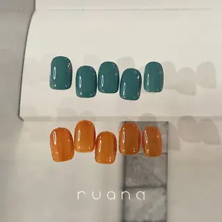 ネイル ニュアンスネイル🧡 rionaのネイルデザイン