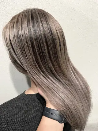 ミディアム 髪質改善 カラー専門店のヘアスタイル