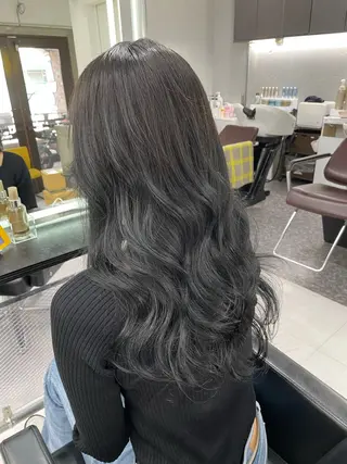 セミロング 🫧ミルクティー ブリーチRIKU🫧のヘアスタイル