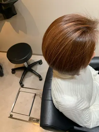 ショート カラー 白髪ぼかしハイライト 柳川拓哉のヘアスタイル