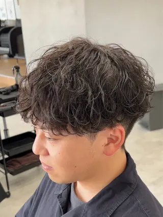 ショート パーマ メンズ メンズパーマ/ 新潟駅/佐藤裕のヘアスタイル