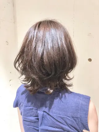 ミディアム カラー パーマ ヘアアレンジ 【ツヤ髪美容師】 ツダケイスケのヘアスタイル