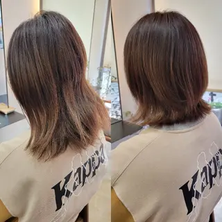 ミディアム stoke TOKYO所属・野村 果音(カノン)のヘアスタイル