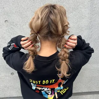 セミロング ヘアアレンジ メンズ特化/パーマ 縮毛矯正/AYAのヘアスタイル