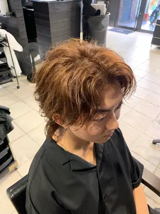 カラー ヘアアレンジ メンズ メンズ専門 美容師✨ アメ村 堀江颯瑛のヘアスタイル