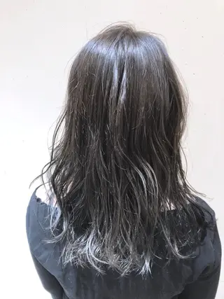 ミディアム カラー パーマ ヘアアレンジ 【ツヤ髪美容師】 ツダケイスケのヘアスタイル