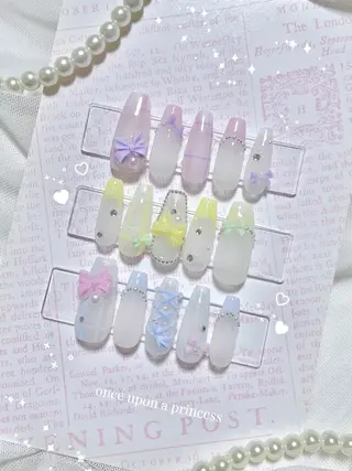 ネイル Once upon a princessシェアサロンL'OM OSAKA所属・Once upon a princessのネイルデザイン
