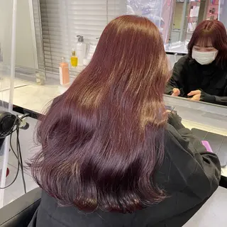 ロング カラー ヘアアレンジ ピンク・ベージュ🩰 カラー🫧とらのヘアスタイル