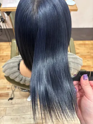 ミディアム ️🩵RINKA/ ハイトーンカラー🩵のヘアスタイル