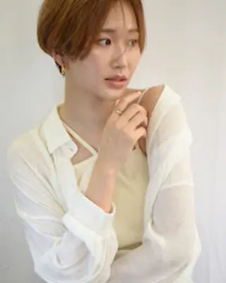 ショート ハートボックス　四ツ谷所属・Heart box 仲嶺　瑠輝のヘアスタイル