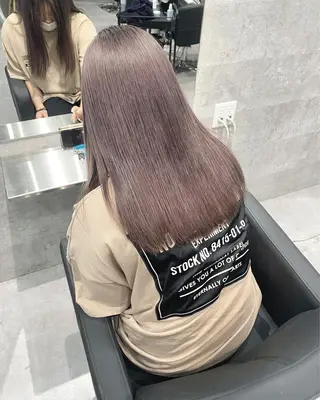 ロング カラー Via officialのヘアスタイル