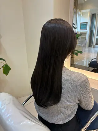 ロング カラー 坂田 愛彩萌のヘアスタイル