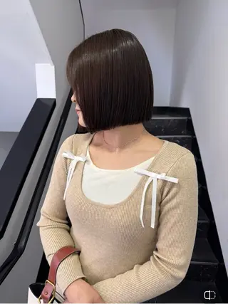 ミディアム HAZEL 博多所属・SHIORI/ 博多美容室のヘアスタイル