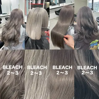 ロング カラー 履歴修正屋さん／ ブロンド／ホワイトのヘアスタイル