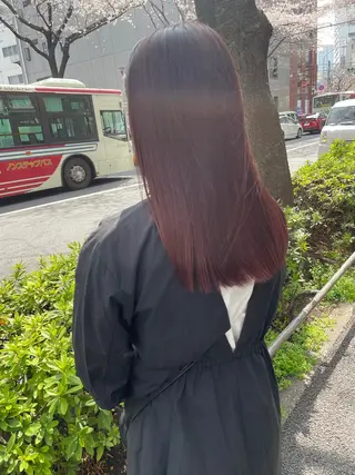 ロング 縮毛髪質改善特化 阿部はるかのヘアスタイル