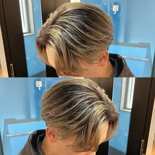 ショート カラー メンズ センターパート職人 店長/TSUBASAのヘアスタイル