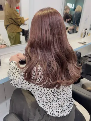 ロング カラー メンズ 艶感ミルクティー🤍 色落ち綺麗🤍ともやのヘアスタイル