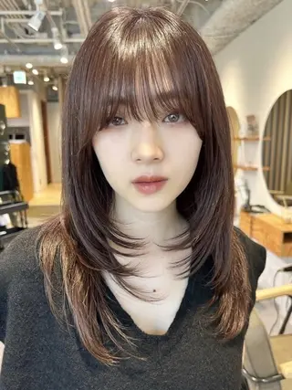 ミディアム 横山 翔のヘアスタイル