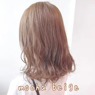 セミロング カラー パーマ ヘアアレンジ 🩶透髪×モテ髪🩶 池袋SHE🏹🩶のヘアスタイル