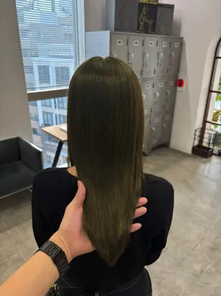 カラー ✨️赤み消しカラー/ ミルクティーベージュのヘアスタイル