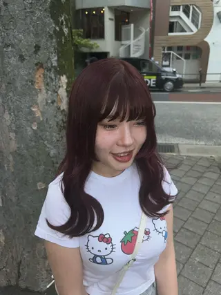 ロング レイヤー／マツエク 💋𝑨𝑵𝑵𝑨のヘアスタイル