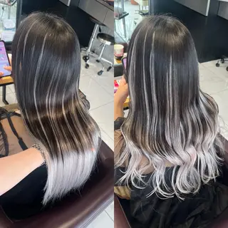 ロング カラー りおな/エクステ /ミルクティーカラーのヘアスタイル