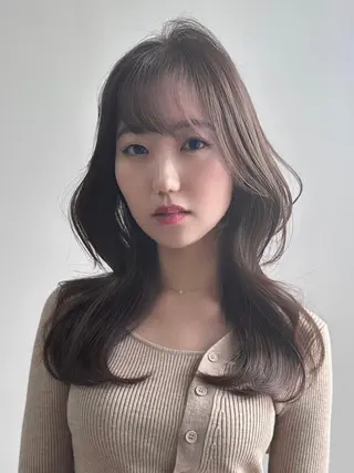 セミロング ✨美髪矯正/韓国 レイヤー/源✨のヘアスタイル