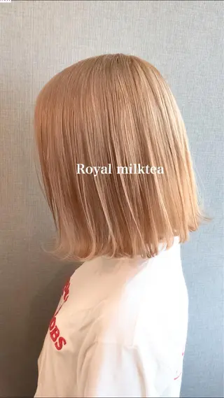 ミディアム カラー Selenehair 三条本店のヘアスタイル