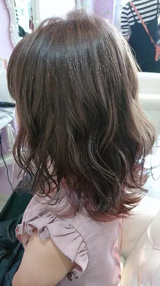 ミディアム カラー ナカシマ  アユミのヘアスタイル