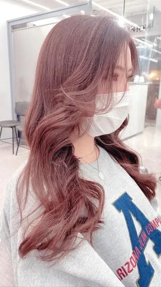ロング カラー 京都レイヤーカット/ 縮毛矯正/羽柴りくのヘアスタイル
