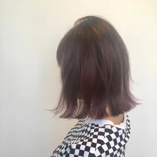 ミディアム カラー シンマ チヒロのヘアスタイル