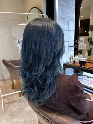 セミロング カラー 💎エクステ専門店 BIZE梅田🇰🇷のヘアスタイル