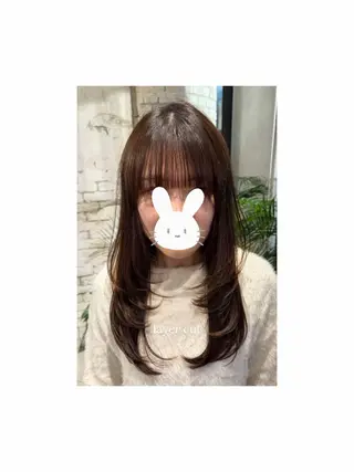 セミロング 杉崎 朝佳のヘアスタイル