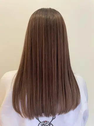 セミロング カラー 大阪/梅田すぐ /パーマ落とし専門店のヘアスタイル