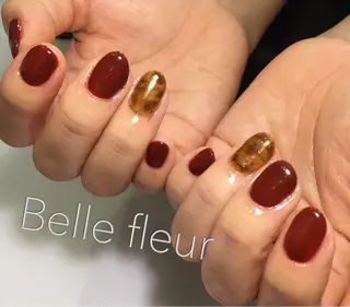 ミディアム ネイル Belle fleurのネイルデザイン