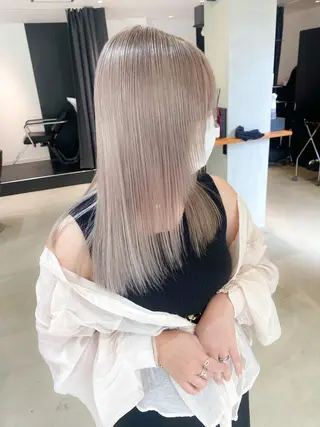ロング カラー ROIS表参道所属・ケアブリーチ/ ブリーチ/Kazuoのヘアスタイル