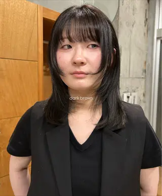 カラー カエデ🐬 カットモデルのヘアスタイル