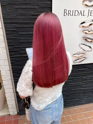 ロング カラー 篠原 幹のヘアスタイル