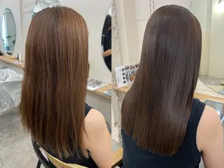 ロング サラツヤ縮毛矯正✨ モデル募集（藤野）のヘアスタイル