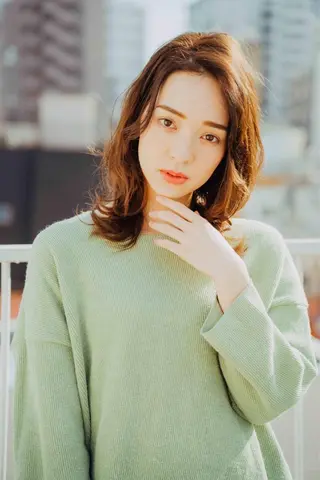 セミロング カラー パーマ ヘアアレンジ メンズ キッズ ネイル マツエク・マツパ unu hair所属・藤井 仁紀のヘアスタイル