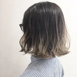 ミディアム カラー 金曽 (天方) 美子のヘアスタイル