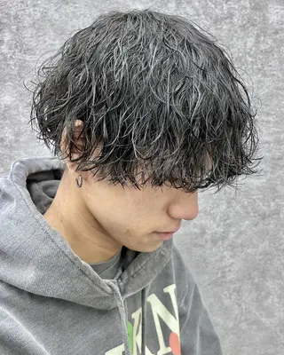 パーマ メンズ GLOP HOMME 店長　アオトのヘアスタイル