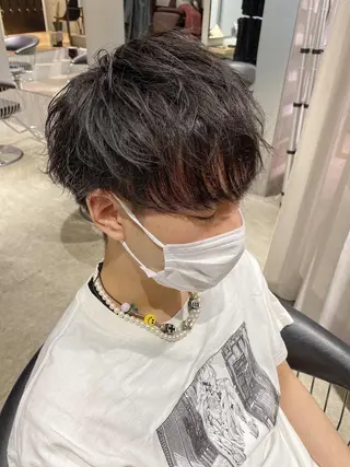 ショート カラー メンズ 石川 雄麻のヘアスタイル