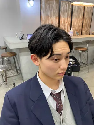 ショート パーマ メンズ メンズカット/パーマ 艶カラーTAIGA︎のヘアスタイル